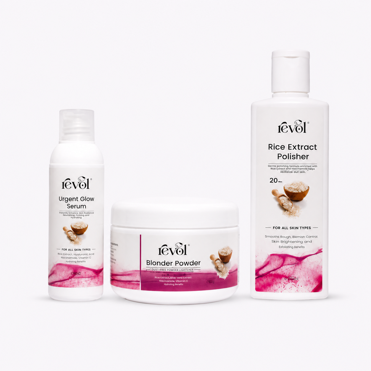 Rice Extract Polisher with Urgent Glow Serum