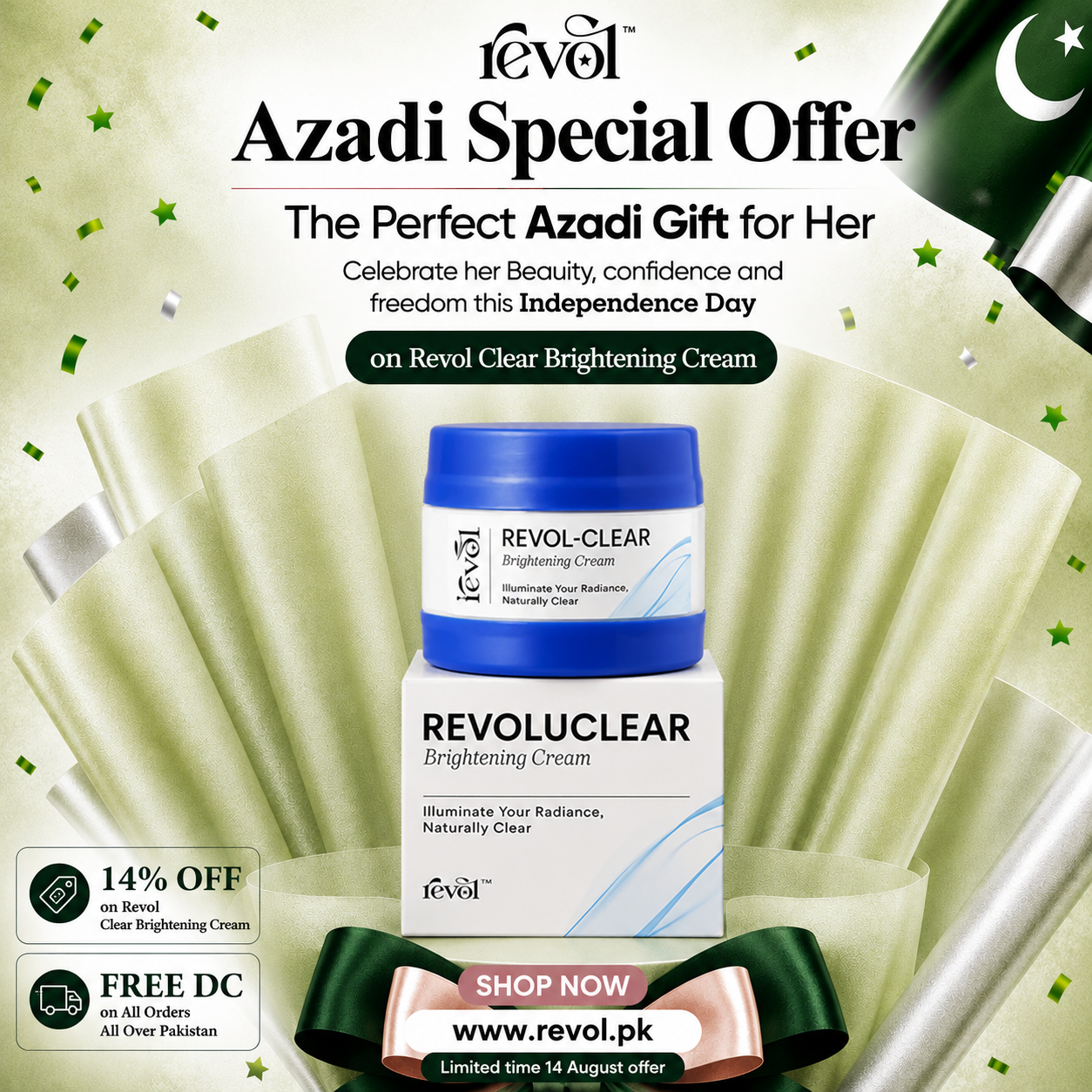 REVOL-CLEAR Brightening Cream - Azadi Sale