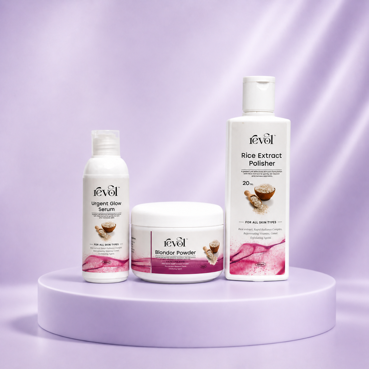 Rice Extract Polisher with Urgent Glow Serum