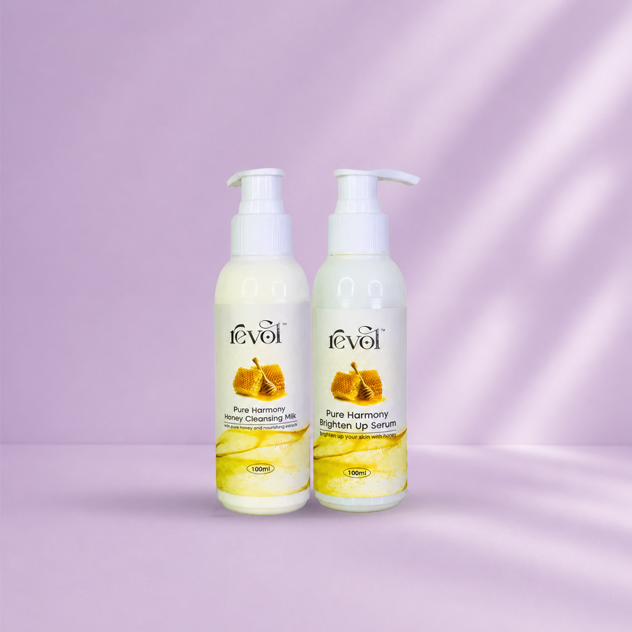 Pure harmony cleansing milk and Brighten up serum