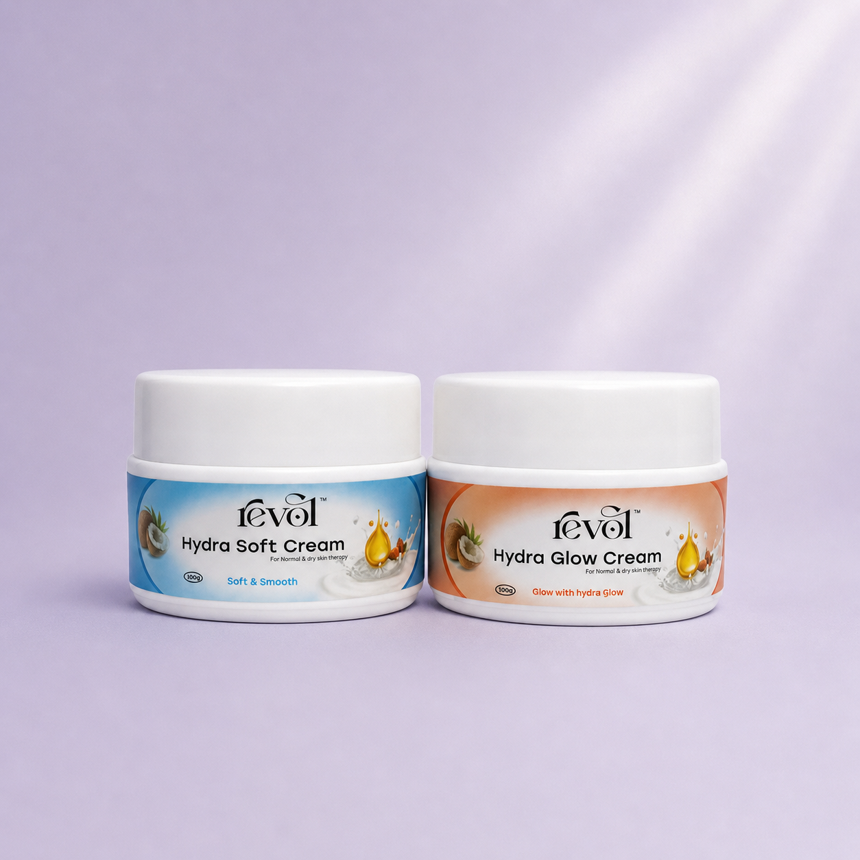 Hand & Feet Creams Pair: Hydra Glow + Hydra Soft