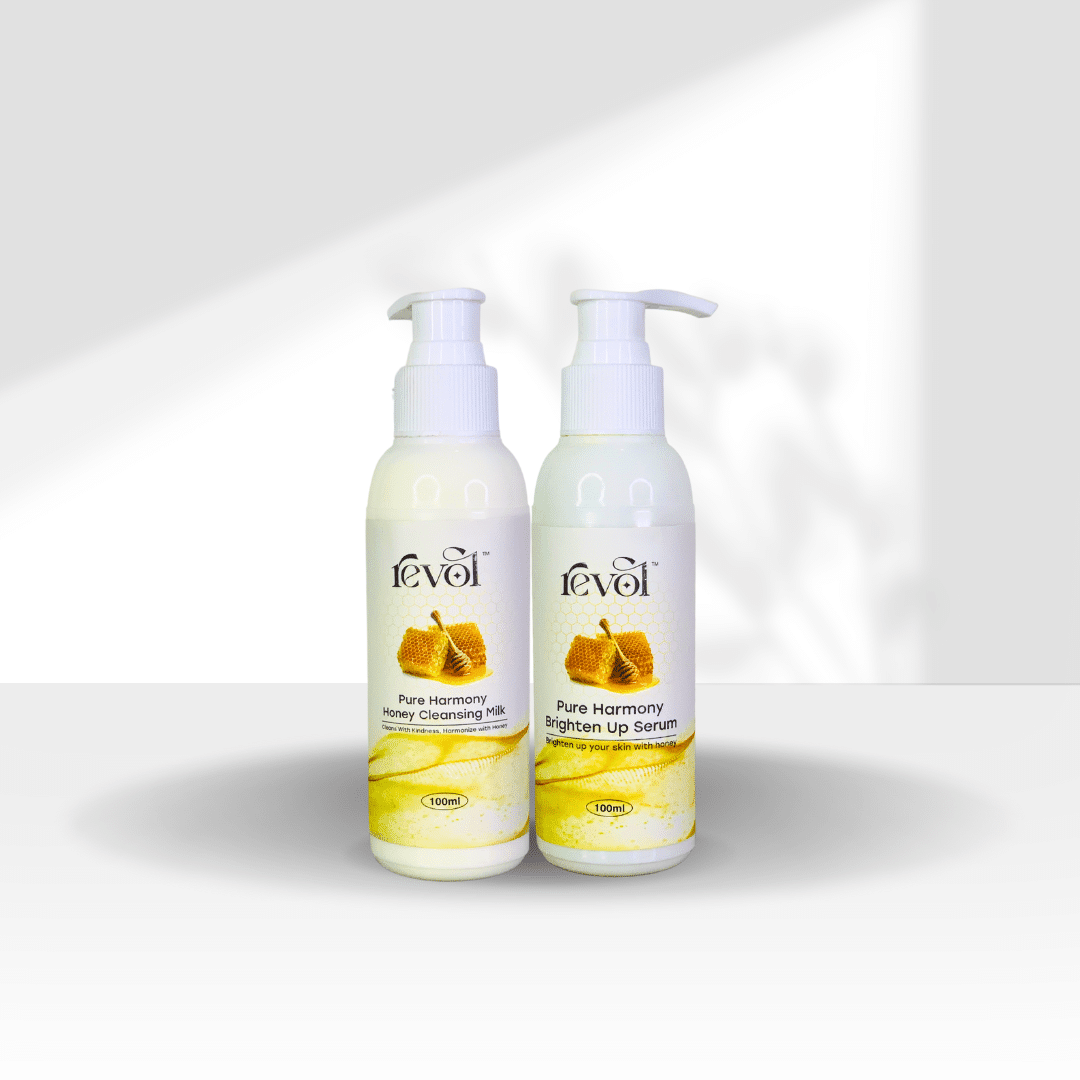 Pure harmony cleansing milk and Brighten up serum