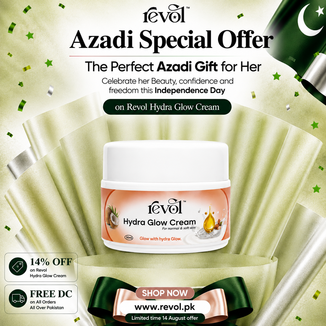 Hand and Feet Hydra Glow Cream For whitening 50ml   - Azadi Sale