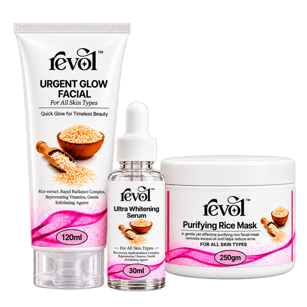 Rice Glow Bundle – Korean Glass Skin Routine