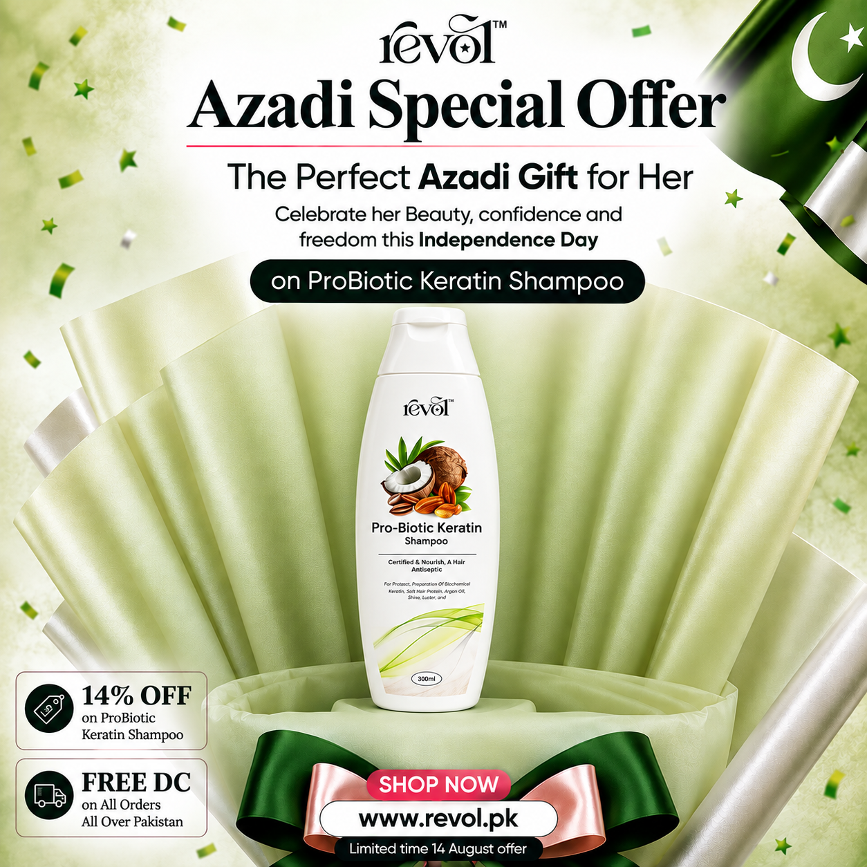 Pro-Biotic Keratin Shampoo  - Azadi Sale