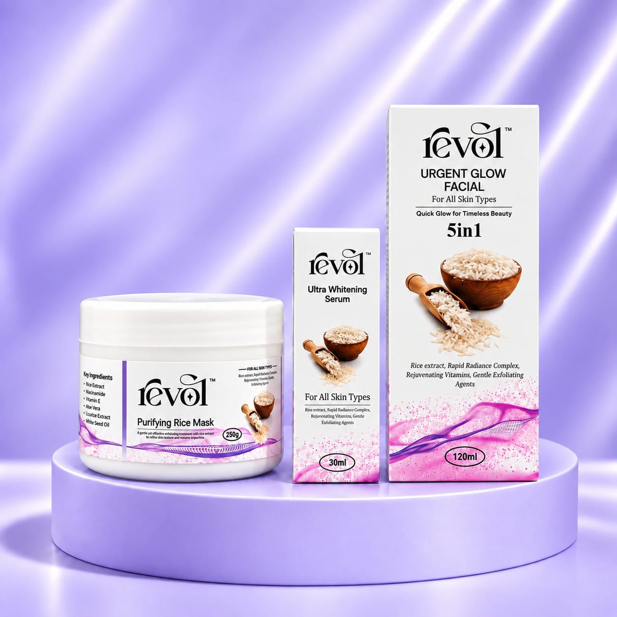 Rice Glow Bundle – Korean Glass Skin Routine